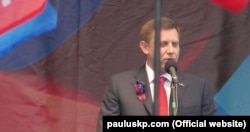 Ватажок угруповання «ДНР» Олександр Захарченко у Донецьку. 25 жовтня 2015 року (Фото з сайту: www.pauluskp.com)