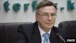 Действующий председатель ОБСЕ, глава МИД Украины Леонид Кожара.