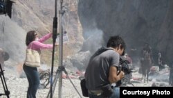 Съемки фильма Курманджан Датка. 