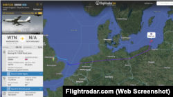 Політ Boeing RC-135W Rivet Joint до Литви