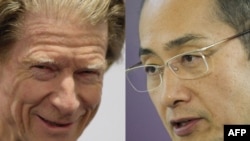 جان بی. گوردون، (چپ) از بریتانیا و شنیایا یاناماکا (راست) از ژاپن، برندگان جایزه نوبل پزشکی امسال