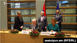 Հայաստան-Եվրամիություն Համապարփակ և ընդլայնված գործընկերության համաձայնագրի ստորագրման արարողությունը, Բրյուսել, 24-ը նոյեմբերի, 2017թ․