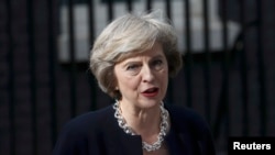 Новий прем’єр-міністр Великої Британії Тереза Мей у Лондоні. 13 липня 2016 року