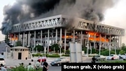 Здание иранского государственного телецентра в Тегеране. 