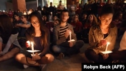 ԱՄՆ - Մոմավառություն ի հիշատակ Լաս Վեգասի հարձակման զոհերի, 2-ը հոկտեմբերի, 2017թ․