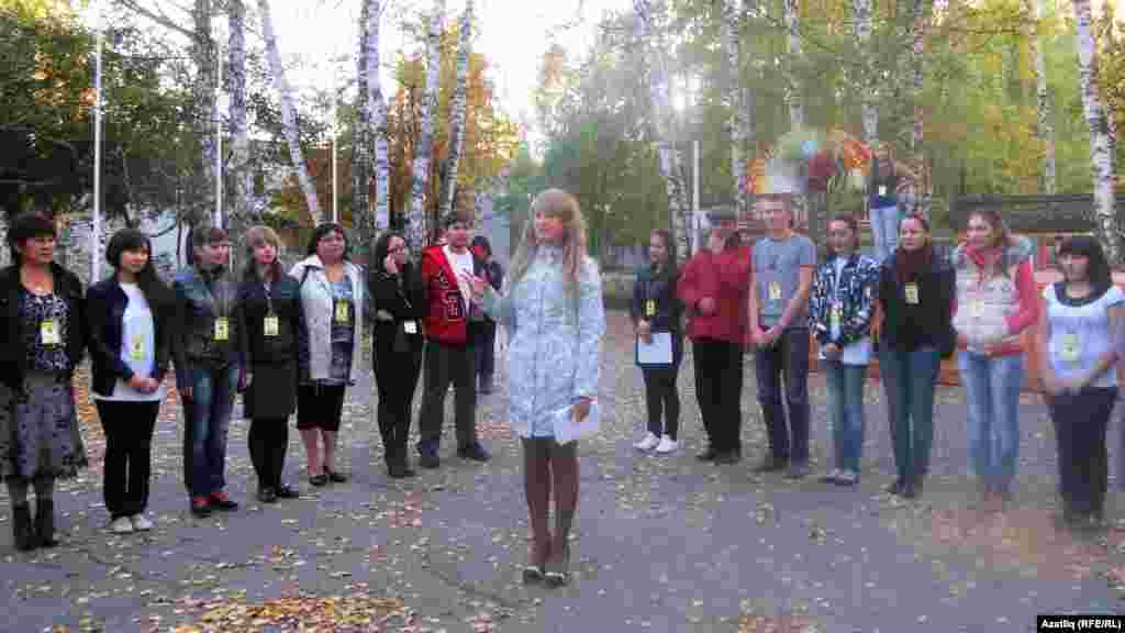 Ачык һавада психологик тренинг вакыты 