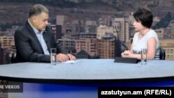 Министр юстиции Армении Давид Арутюнян в студии «Азатутюн ТВ», Ереван, 4 сентября 2017 г.