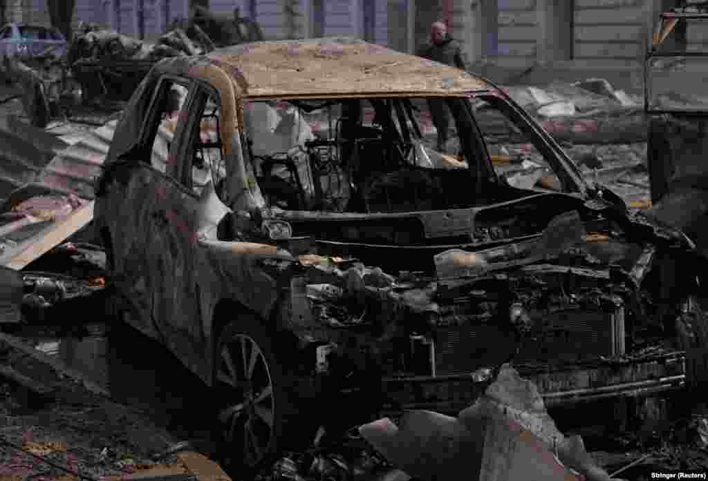 Згарэлая машына