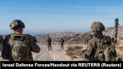 Израильские солдаты на границе с Сирией 