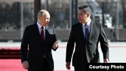 Владимир Путин жана Садыр Жапаров. Бишкек. 26-ноябрь, 2025-жыл.
