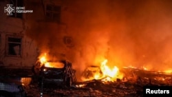 Місце удару російського безпілотника в Одесі, Україна. 4 березня 2025 року. Фото ілюстративне