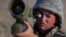 Военнослужащий Армии обороны Карабаха во время боевых действий, октябрь 2020 г.