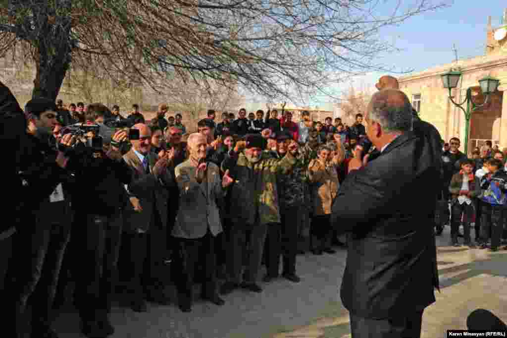 Armenia -- Opposition leader Raffi Hovhannisian holds meetings with supporters in regional towns, 26Feb2013