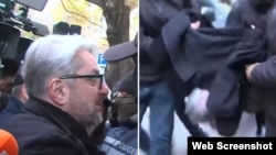 Задержание Ники Гварамия (коллаж)