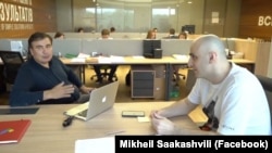 Михаил Саакашвили и Ника Мелия