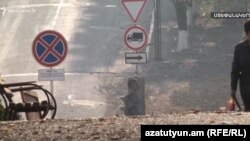 Ադրբեջանական հրթիռակոծության հետևանքները ստեփանակերտում, 3-ը նոյեմբերի, 2020թ.