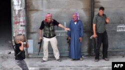 گروهی از شورشیان سوری در حلب