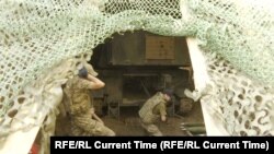 Українсьбкий артилерійський підрозділ поблизу Покровська