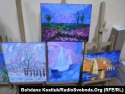 Пейзажі, які намалювали ветерани АТО на уроках живопису