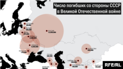 Советтер Союзунун жоготуусу (картаны басып чоңойтуп көрүңүз)