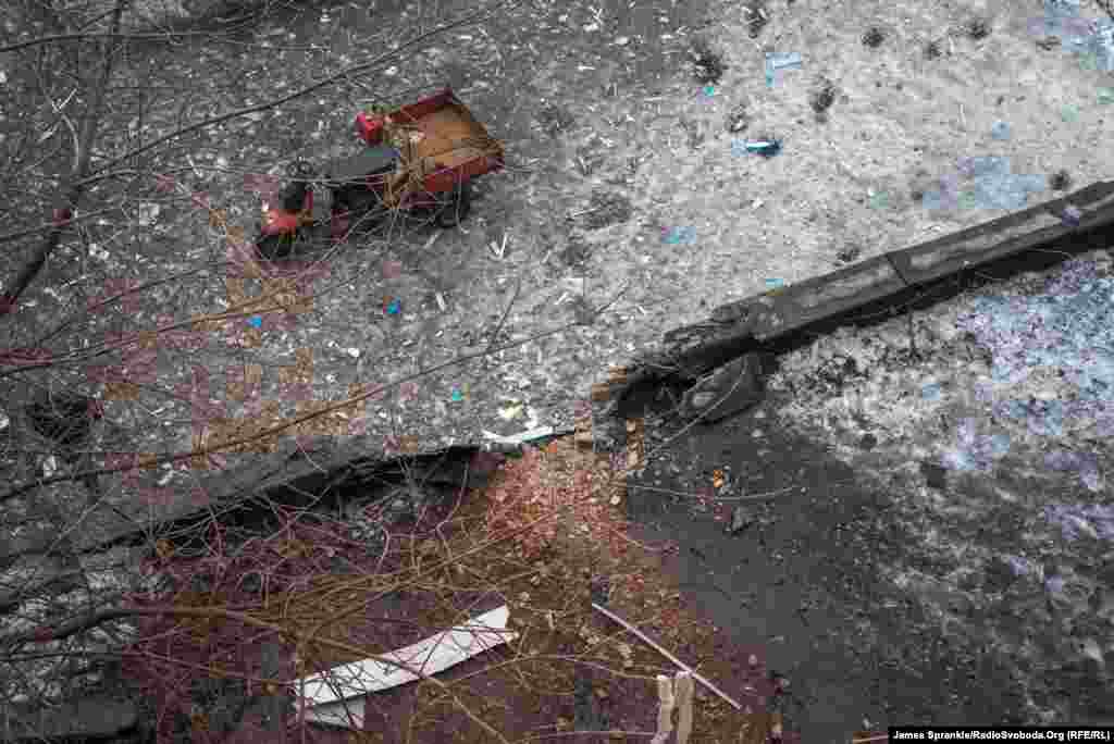 Місце попадання снаряду