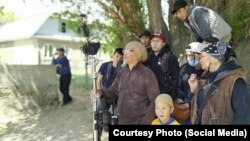 "Эсимде" фильмин тартуу учуру. (Актан Арым Кубаттын жеке архивинен)