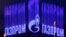 Russiýanyň "Gazprom" kompaniýasynyň emblemasy.