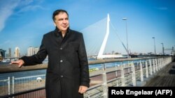 Міхеїл Саакашвілі у Роттердамі, Нідерланди, 14 лютого 2018 року