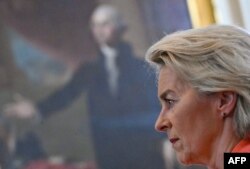 Прэзыдэнтка Эўракамісіі Урзуля фон дэр Ляен у Белым доме