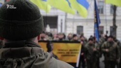 У Києві вимагали звільнення заарештованого в Італії нацгвардійця Марківа (відео)