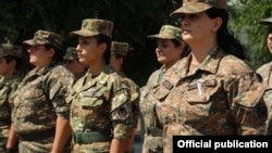 Armenia - Female military personnel.