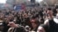 Один из поствыборных митингов оппозиции на площади Свободы в Ереване, 21 февраля 2008 г. 