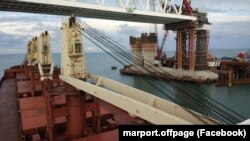 Строительство Керченского моста, сентябрь 2017