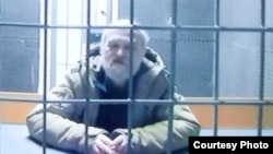 Александр Скобов на судебном процессе по видеосвязи