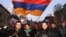 Armenia -- Supporters of the opposition Armenian National Congress march through central Yerevan, 18Feb2011.