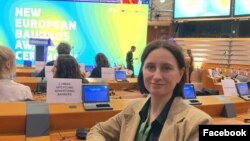 Харківʼянка Катерина Уварова, засновниця бренду 3,14BAN, який виготовляє речі із використаних рекламних банерів, що мали б піти на сміття