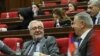 Armenia - Andranik Kocharian (left) of the ruling Civil Contract party attends a session of the parliament, Yerevan, May 6, 2025.