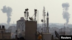 دقایقی پس از حمله هوایی اسرائیل به غزه