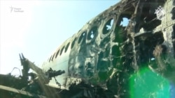 Сгоревший «Суперджет»