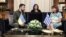 Ukrainian President Volodymyr Zelenskiy (left) meets with Greek President Katerina Sakellaropoulou (right) in Athens on August 21. 