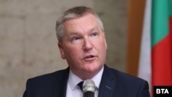 Еврокомисарят по правосъдието Майкъл Макграт, 7 април 2025 г.