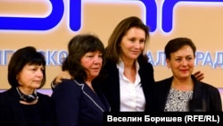 Валентина Сиропуло, Валя Червеняшка, Сесилия Саркози и Кристияна Вълчева (отляво надясно)