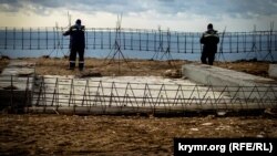 Будівельні роботи на плато мису Фіолент. Архівне фото