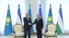 Президент Узбекистану Шавкат Мірзійоєв (праворуч) зустрічається зі своїм казахстанським колегою Касимом-Жомартом Токаєвим у Ташкенті у квітні 2019 року
