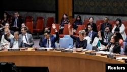 آمریکا و بریتانیا از جمله ۹ کشوری بودند که به قطعنامه پیشنهادی روسیه و چین رأی منفی دادند