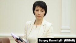 Міністр юстиції України Олена Лукаш у Києві, 26 грудня 2012 року (архівне фото)