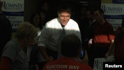 میت رامنی روز سه‌شنبه در پنسیلوانیا