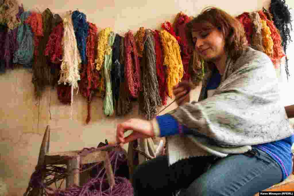 Armenia -- A carpet workshop in Armenia, Getik village, Gegharkuniq region, 28Mar2013