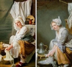 “Кир жуугуч аял”, Жан Батист Грёз.