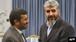 محمود احمدی‌نژاد و خالد مشعل